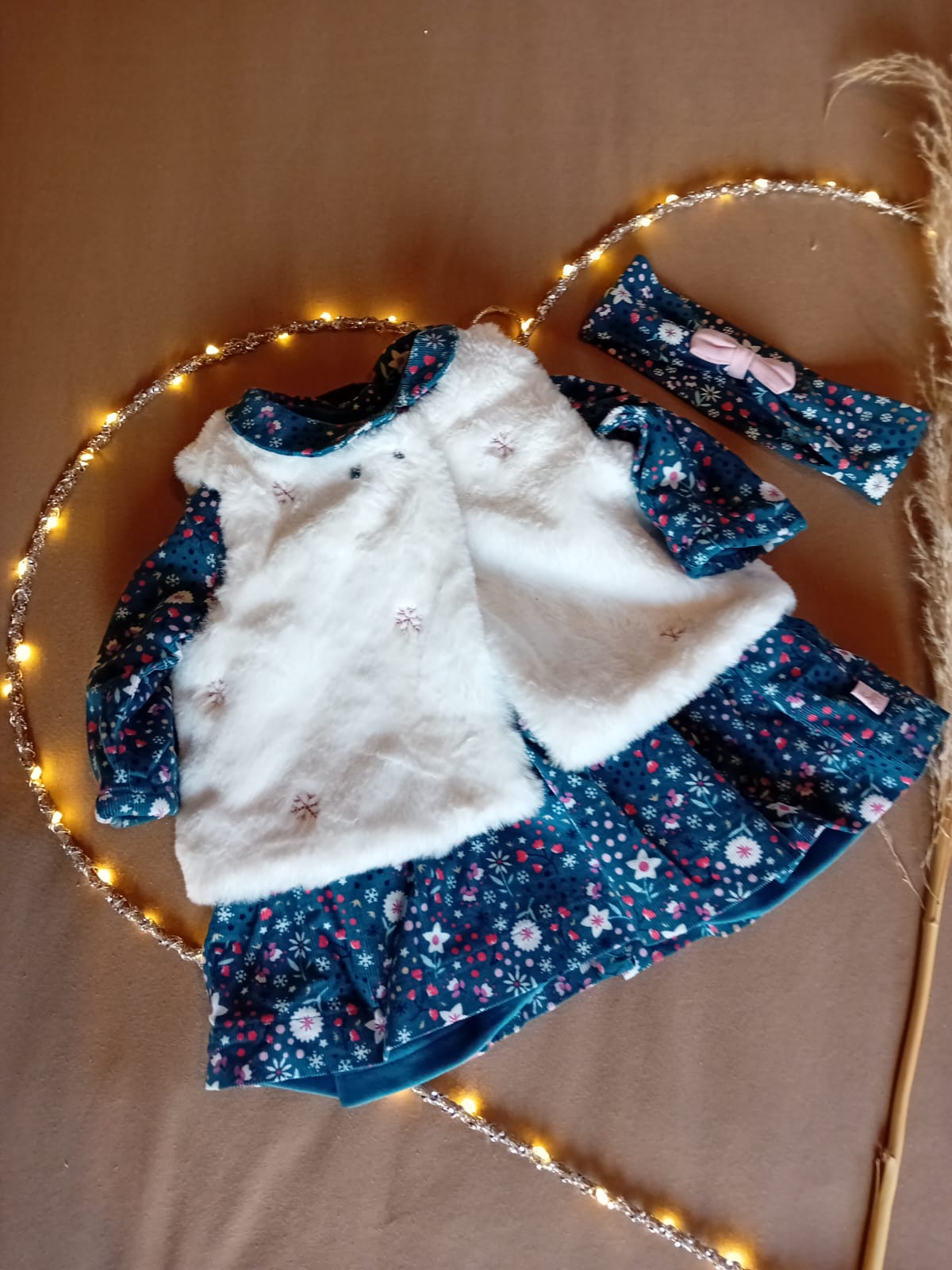 Ensemble robe,gilet et bandeau 2