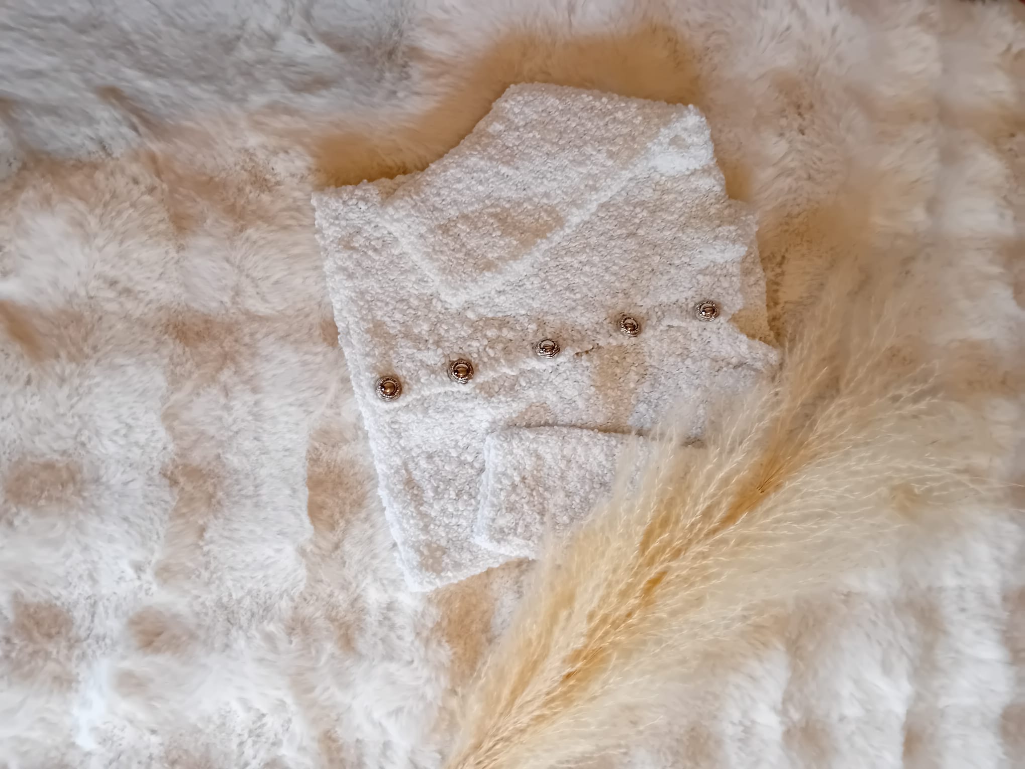 Gilet boutons argenté 