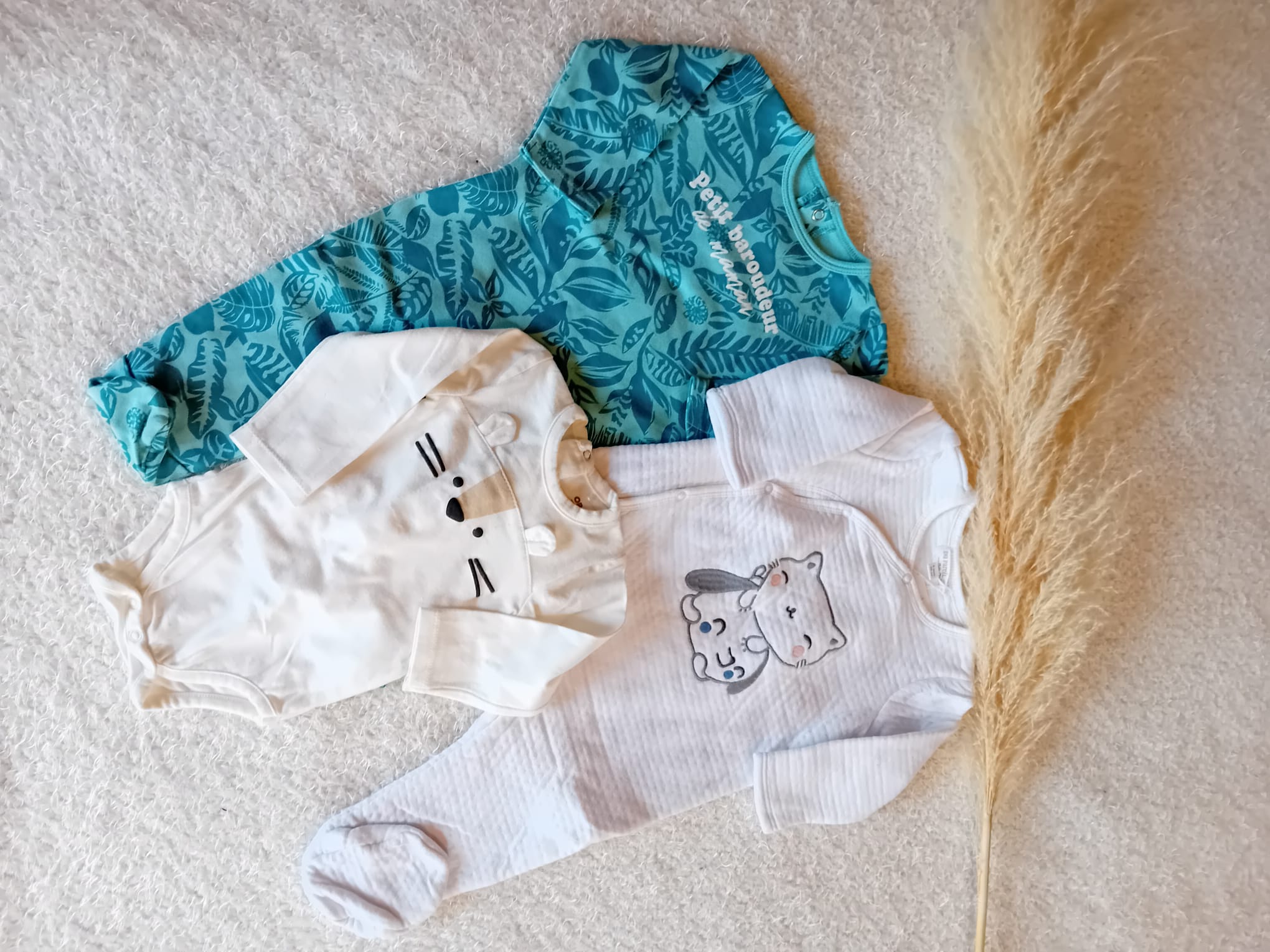 Lot de 2 pyjamas et body