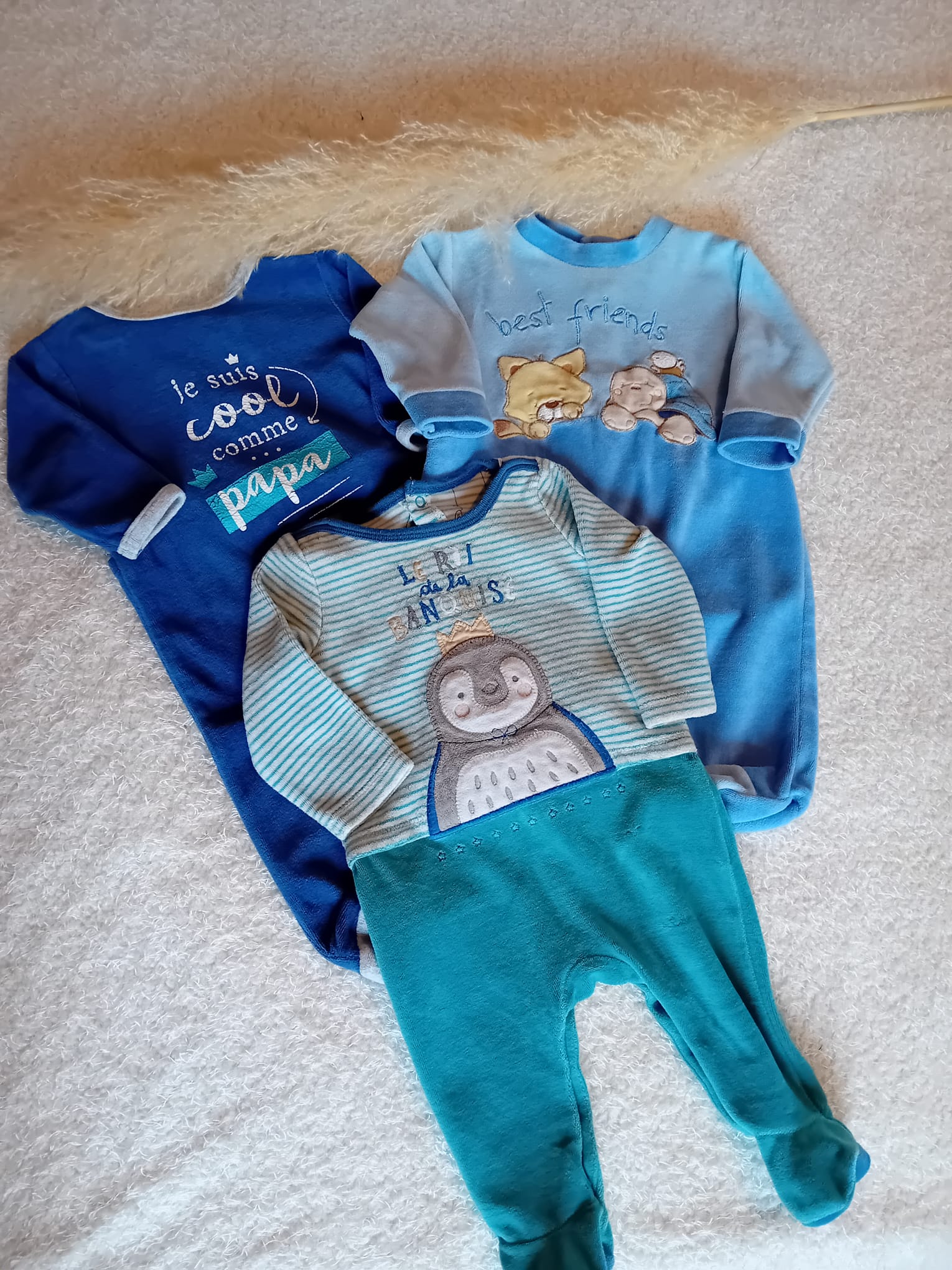 Lot de 3 pyjamas