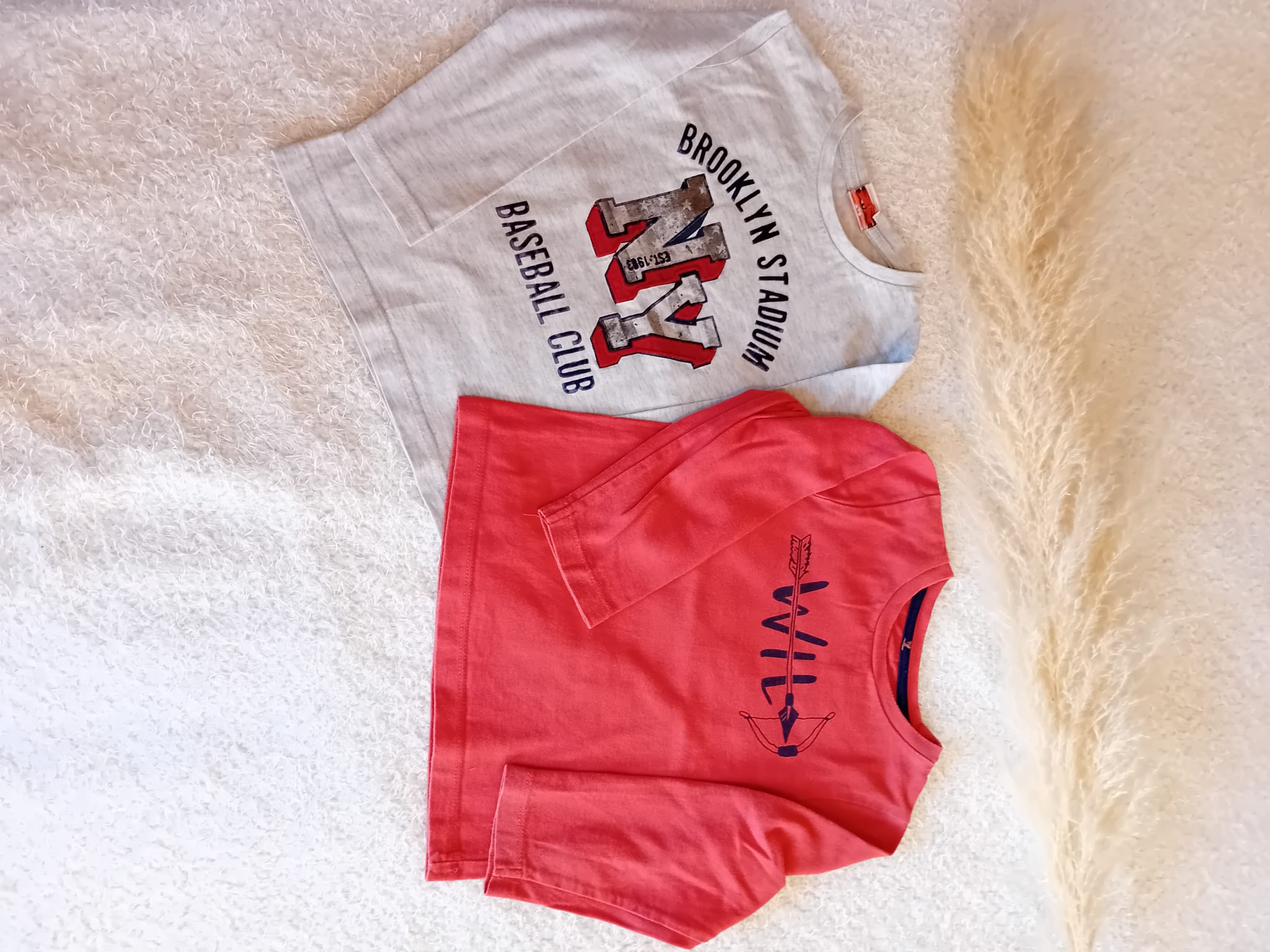 2 t-shirts manches longues 