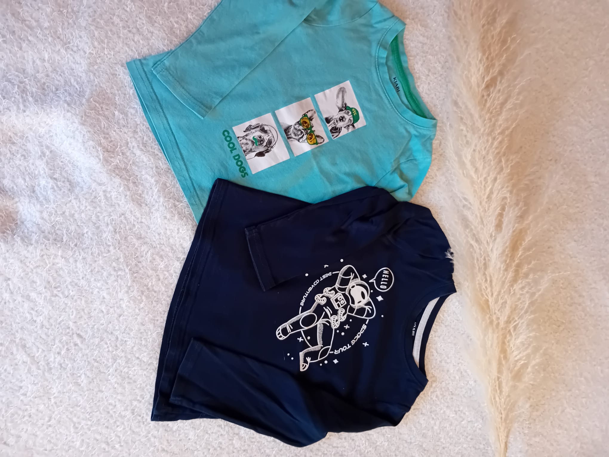 2 t-shirts manches longues 