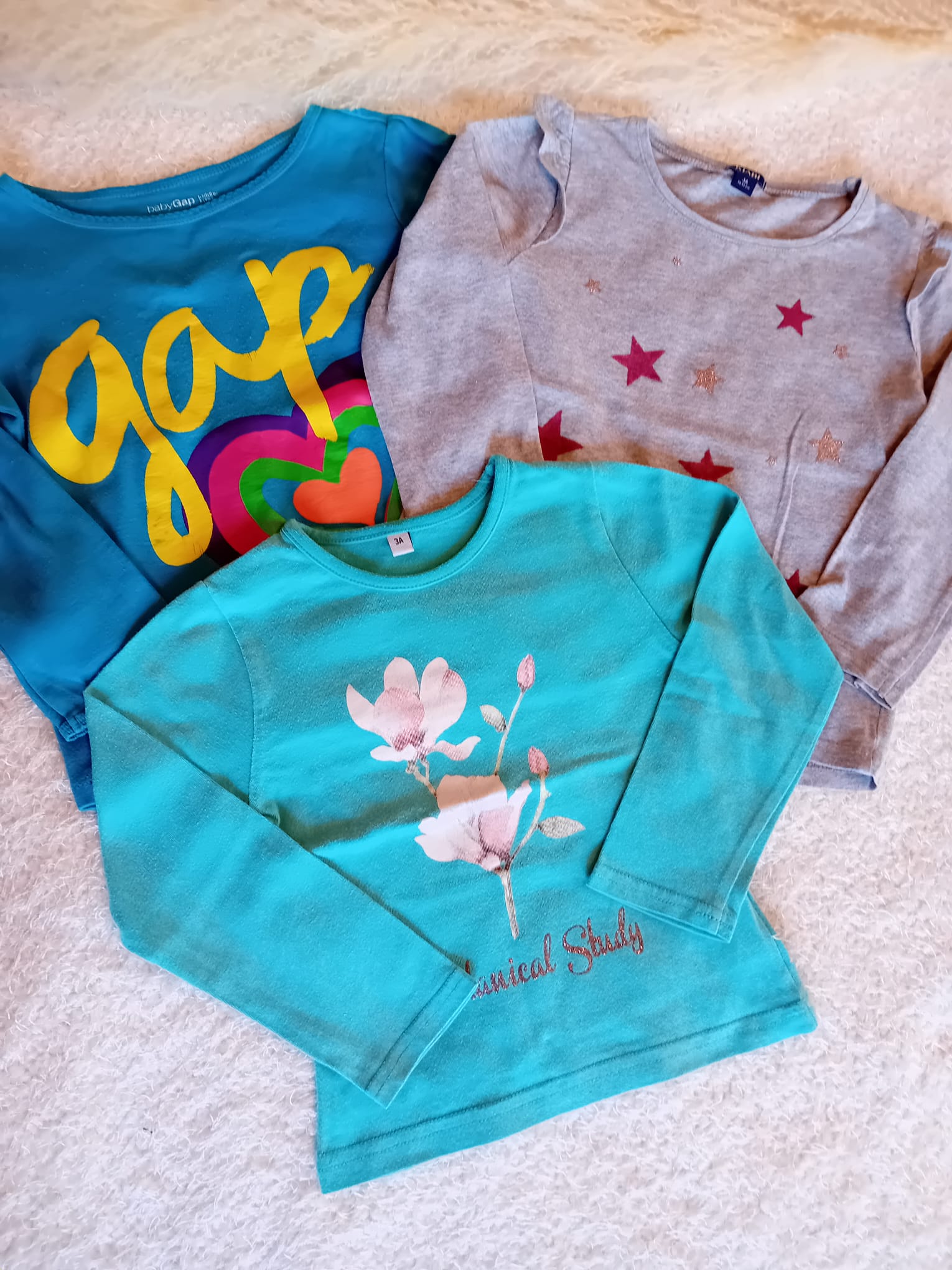 Lot de 3 t.shirts manches longues  2